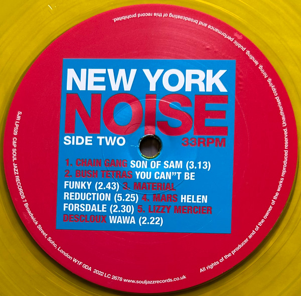 Various - New York Noise (Dance Music From The New York Underground 1977-1982) | Soul Jazz Records (SJR LP529C) - 5 Various - New York Noise (Dance Music From The New York Underground 1977-1982) | Soul Jazz Records (SJR LP529C) - 5