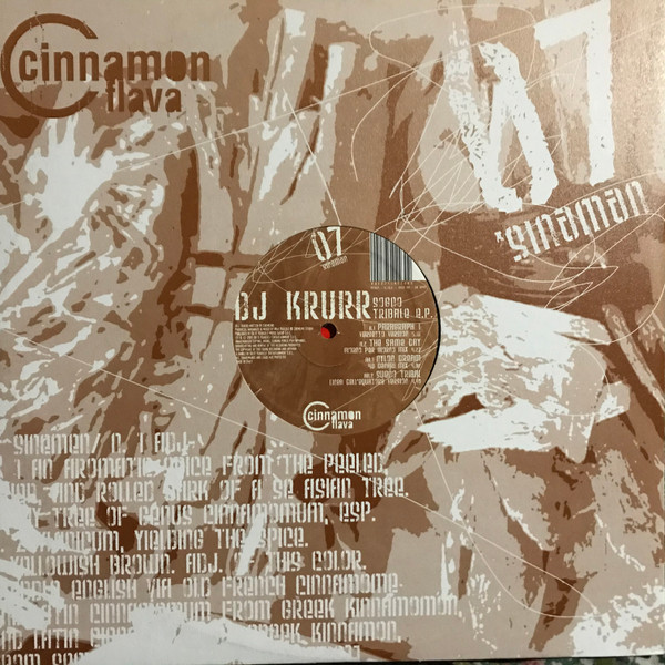 DJ Krurr - Sogno Tribale E.P. | Cinnamon Flava (CF307)