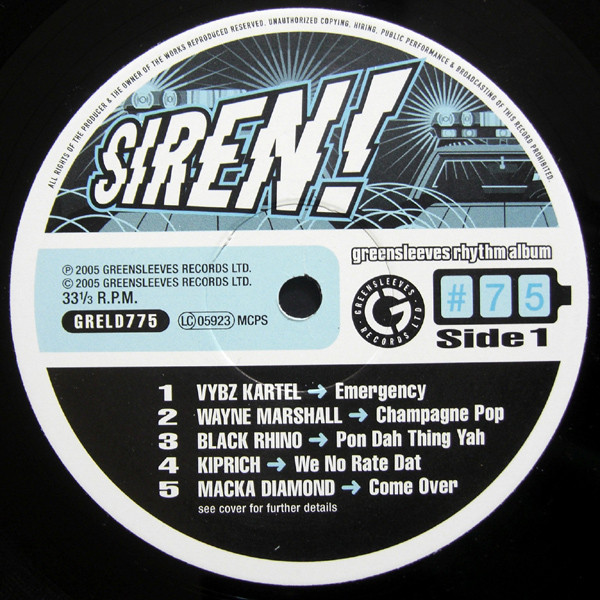 Various - Siren! | Greensleeves Records (GRELD 775) - 3 Various - Siren! | Greensleeves Records (GRELD 775) - 3