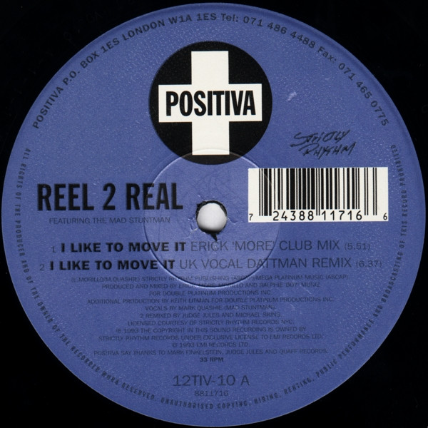 Reel 2 Real Featuring The Mad Stuntman - I Like To Move It | Positiva (12TIV-10) - 3 Reel 2 Real Featuring The Mad Stuntman - I Like To Move It | Positiva (12TIV-10) - 3