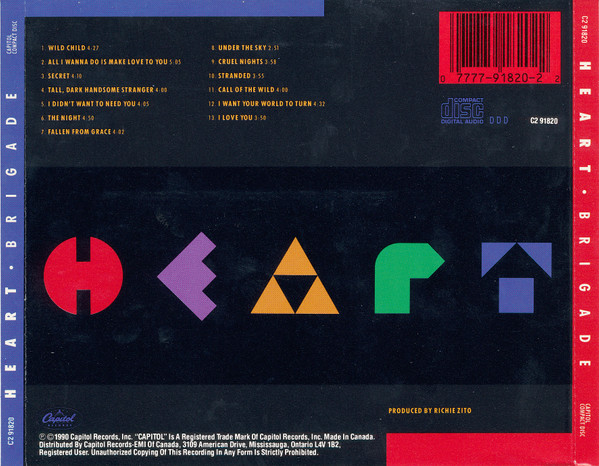 Heart - Brigade | Capitol Records (C2 91820) - 2 Heart - Brigade | Capitol Records (C2 91820) - 2