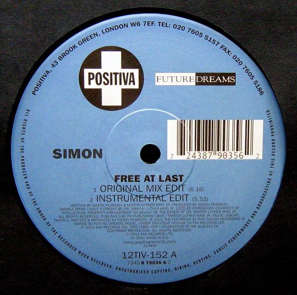 Simon - Free At Last | Positiva (12TIV-152) - 3