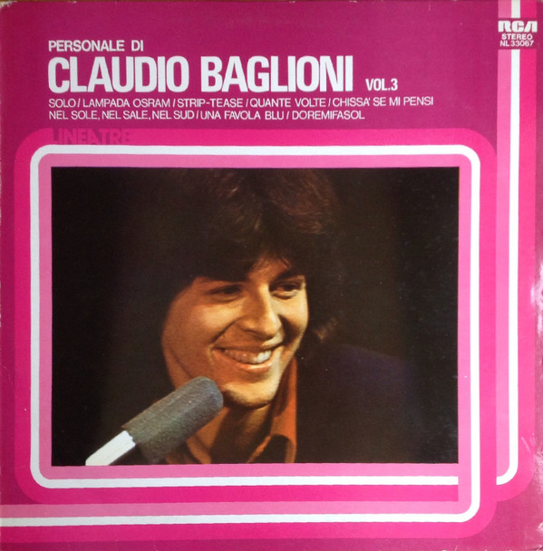 Claudio Baglioni - Personale Di Claudio Baglioni Vol. 3 | RCA (NL 33067)