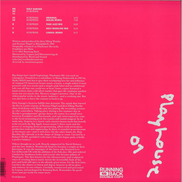 Holy Garage - Surprise | Running Back Double Copy (RBDC11) - 2 Holy Garage - Surprise | Running Back Double Copy (RBDC11) - 2