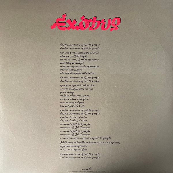 Bob Marley & The Wailers - Exodus | Tuff Gong (602547276223) - 3 Bob Marley & The Wailers - Exodus | Tuff Gong (602547276223) - 3