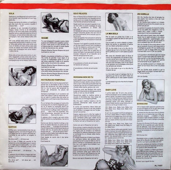 Ivan Graziani - Piknic | Numero Uno (PL 71037) - 2 Ivan Graziani - Piknic | Numero Uno (PL 71037) - 2