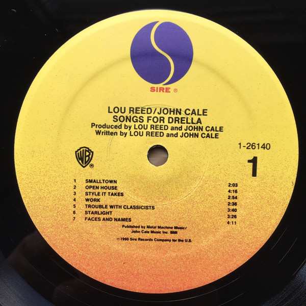 Lou Reed / John Cale - Songs For Drella | Sire (9 26140-1) - 4