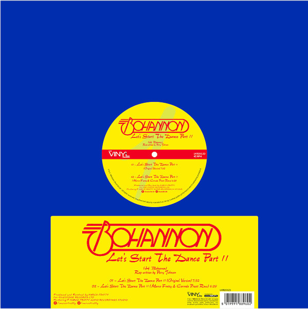 Bohannon/Barabbas - Let's Start The Dance Part II/Wild Safari | Self Distribuzione (UVR205.23) - main
