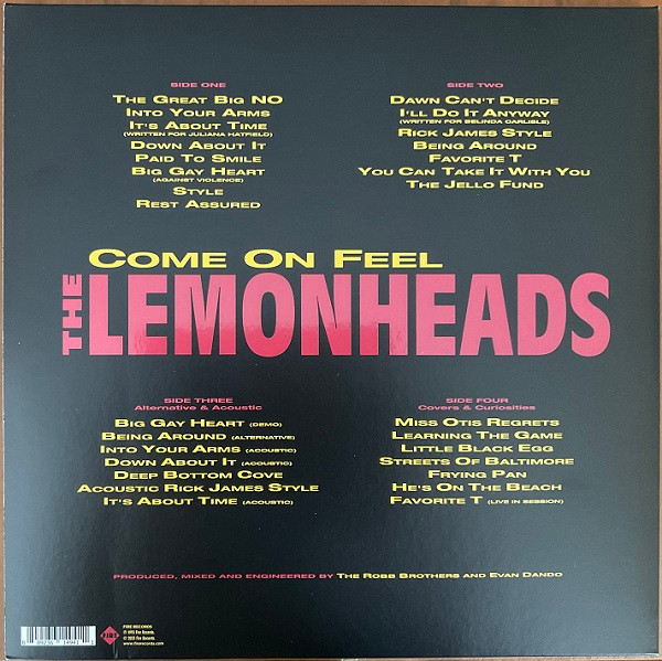 The Lemonheads - Come On Feel The Lemonheads | Fire Records (FIRELP494) - 4 The Lemonheads - Come On Feel The Lemonheads | Fire Records (FIRELP494) - 4