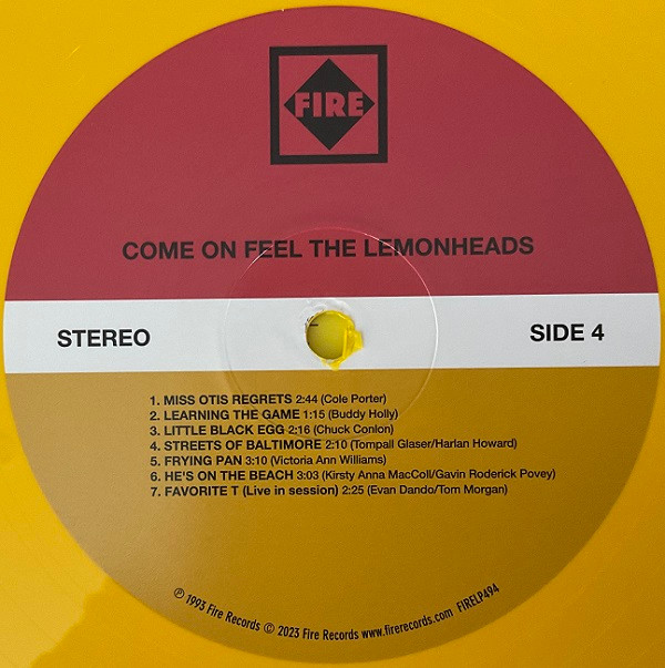 The Lemonheads - Come On Feel The Lemonheads | Fire Records (FIRELP494) - 8 The Lemonheads - Come On Feel The Lemonheads | Fire Records (FIRELP494) - 8