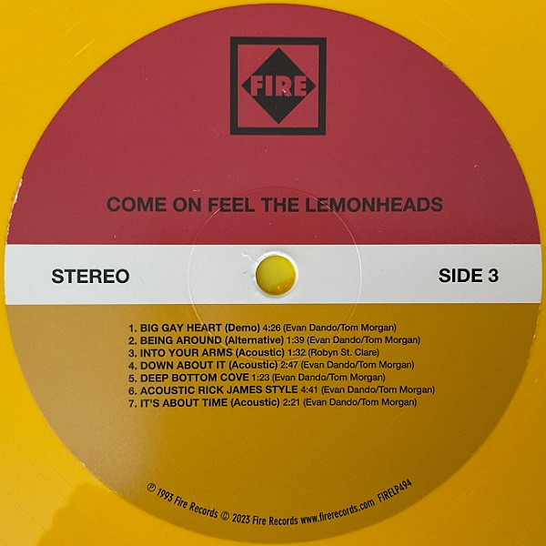 The Lemonheads - Come On Feel The Lemonheads | Fire Records (FIRELP494) - 7 The Lemonheads - Come On Feel The Lemonheads | Fire Records (FIRELP494) - 7