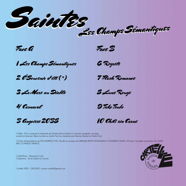 Saintes - Les Champs Sémantiques | Cartelle (CRTLL002) - 2