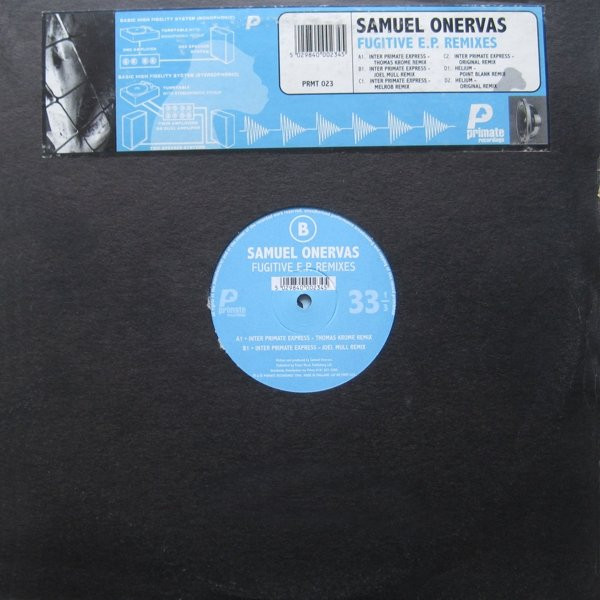 Samuel Onervas - Fugitive E.P. Remixes | Primate Recordings (PRMT 023)