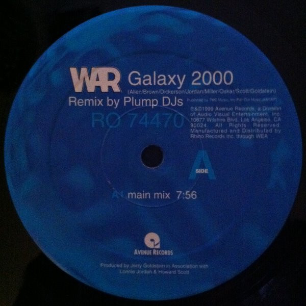 War - Galaxy 2000 | Avenue Records (RO 74470) - 2