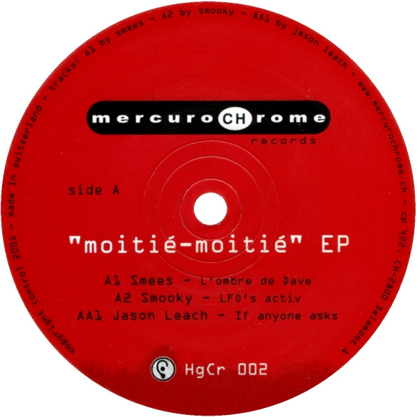 Various - Moitié-Moitié EP | Mercurochrome (HgCr 002) - main Various - Moitié-Moitié EP | Mercurochrome (HgCr 002) - main