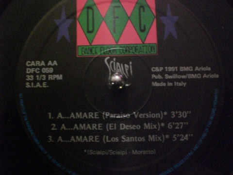 Scialpi - A....Amare | DFC (DFC 059) - 3