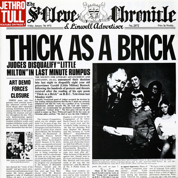 Jethro Tull - Thick As A Brick | Chrysalis (CHR 1003) - main