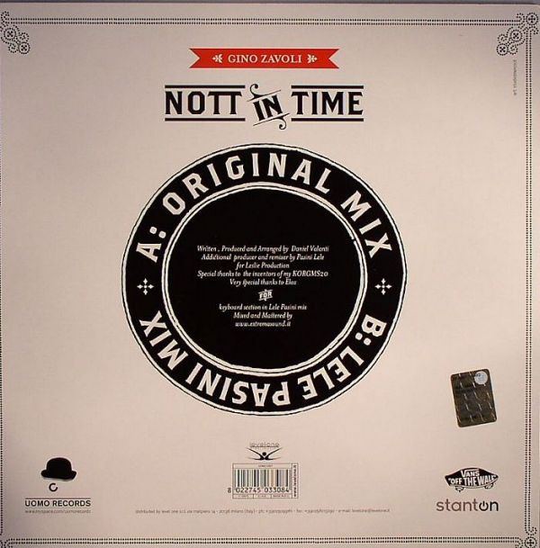 Gino Zavoli - Nott In Time | Uomo Records (UOMO 03 07) - 2
