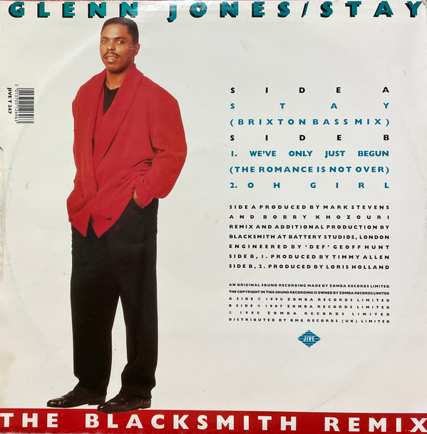 Glenn Jones - Stay | Jive (JIVE T 247) - 2 Glenn Jones - Stay | Jive (JIVE T 247) - 2