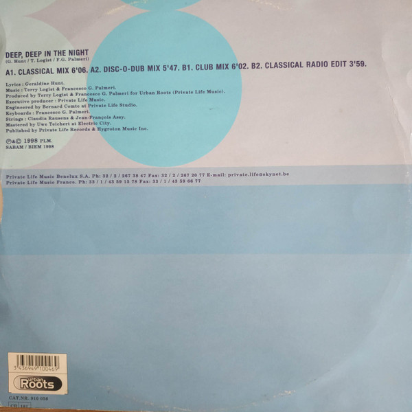 Geraldine Hunt - Deep, Deep In The Night | Urban Roots (910 056) - 2