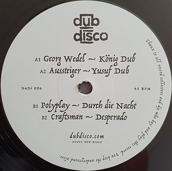Various - Dub Disco Edits #1 | Dub Disco (DuDi 006) - 2 Various - Dub Disco Edits #1 | Dub Disco (DuDi 006) - 2