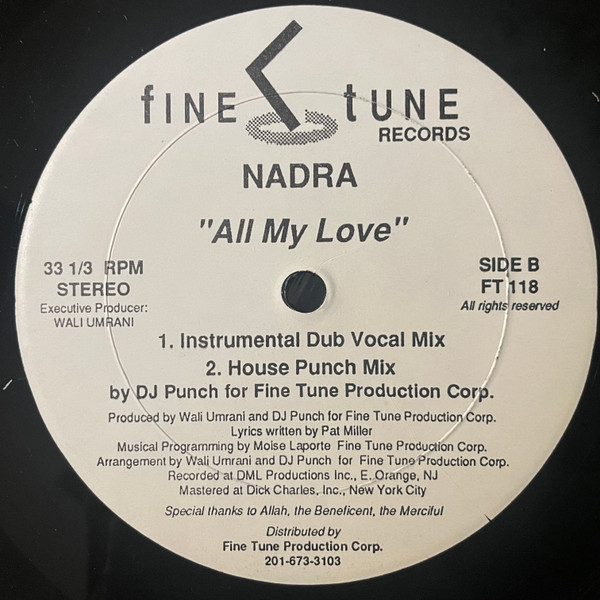 Nadra - All My Love | Fine Tune Records (FT 118) - 2