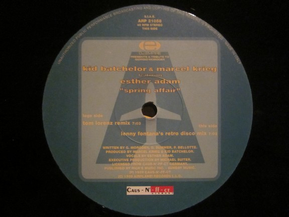 Kid Batchelor & Marcel Krieg Feat. Esther Adam - Spring Affair | Airplane! Records (ARP 21058) - 2 Kid Batchelor & Marcel Krieg Feat. Esther Adam - Spring Affair | Airplane! Records (ARP 21058) - 2