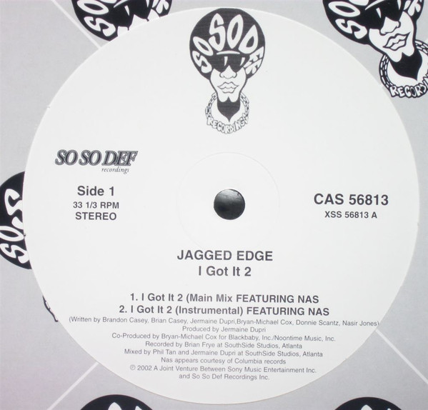 Jagged Edge Featuring Nas - I Got It 2 | So So Def (CAS 56813) - main