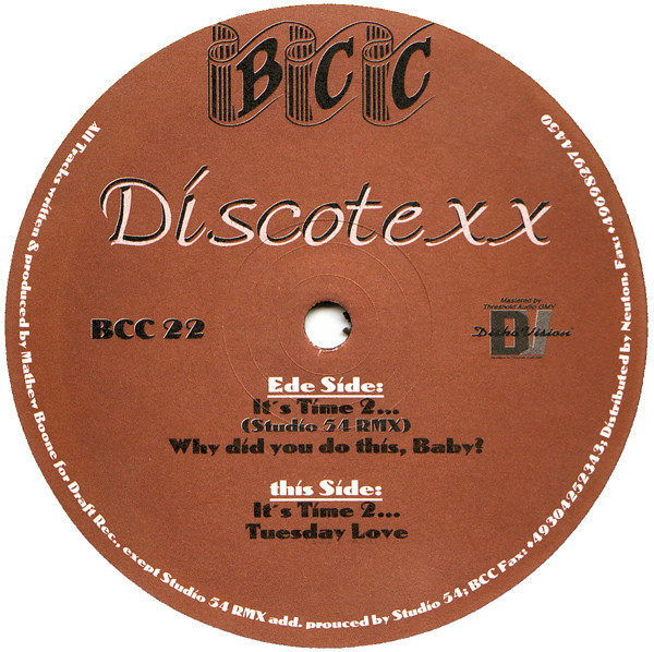 Discotexx - It's Time 2... | BCC Music (BCC 22)