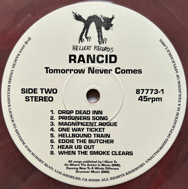 Rancid - Tomorrow Never Comes | Hellcat Records (87773-1) - 5 Rancid - Tomorrow Never Comes | Hellcat Records (87773-1) - 5