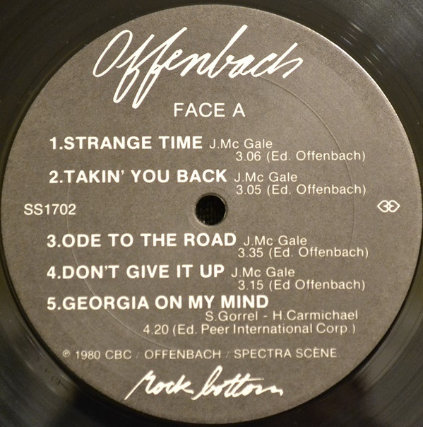 Offenbach - Rock Bottom [Vinyl] | Spectra Scène (SS 1702) - 3