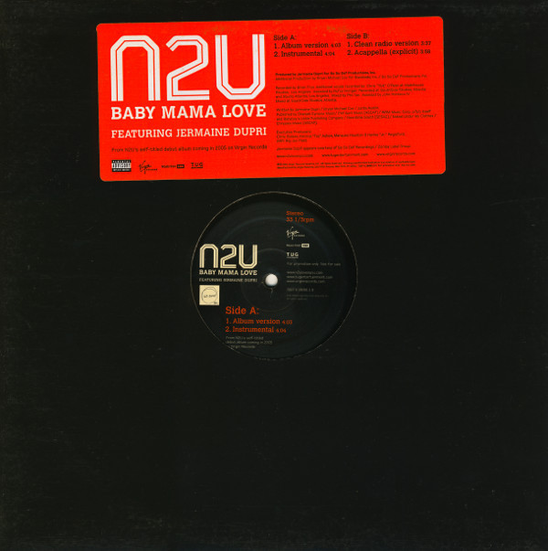 N2U Featuring Jermaine Dupri - Baby Mama Love | Virgin (7087 6 19061 1 0) - main N2U Featuring Jermaine Dupri - Baby Mama Love | Virgin (7087 6 19061 1 0) - main