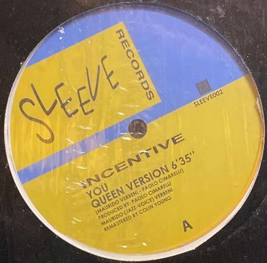 Incentive - You | Sleeve Records (SLEEVE002)