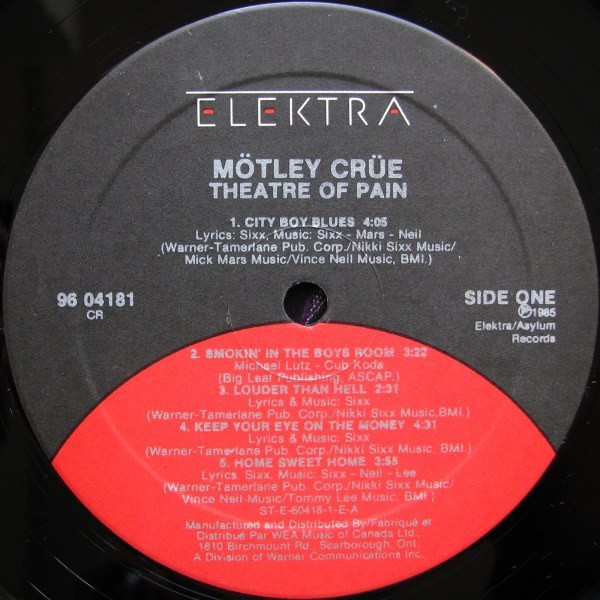 Mötley Crüe - Theatre Of Pain | Elektra (96 04181) - 3 Mötley Crüe - Theatre Of Pain | Elektra (96 04181) - 3