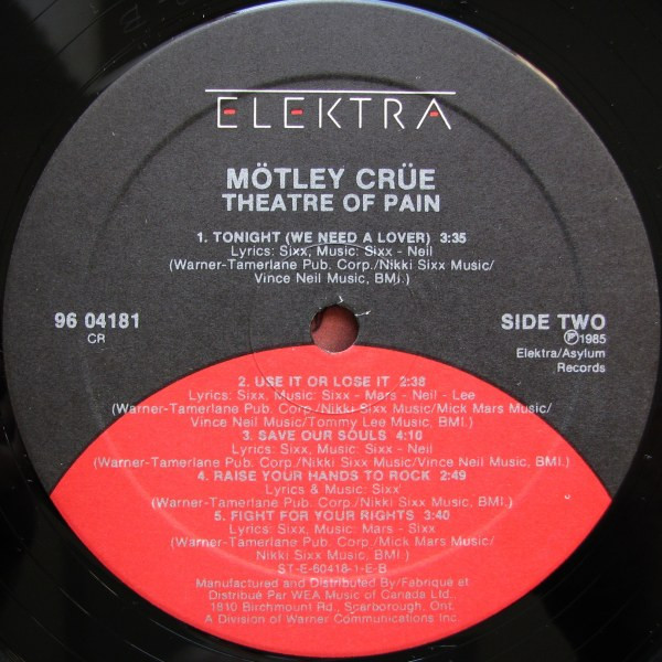 Mötley Crüe - Theatre Of Pain | Elektra (96 04181) - 4 Mötley Crüe - Theatre Of Pain | Elektra (96 04181) - 4