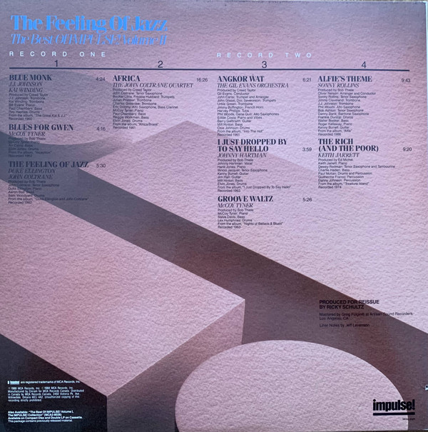 The Feeling Of Jazz - The Best Of Impulse! Volume II