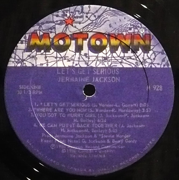 Jermaine Jackson - Let's Get Serious | Motown (M7-928R1) - 3