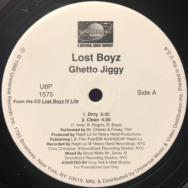 Lost Boyz - Ghetto Jiggy | Universal Records (U8P 1575) - main Lost Boyz - Ghetto Jiggy | Universal Records (U8P 1575) - main