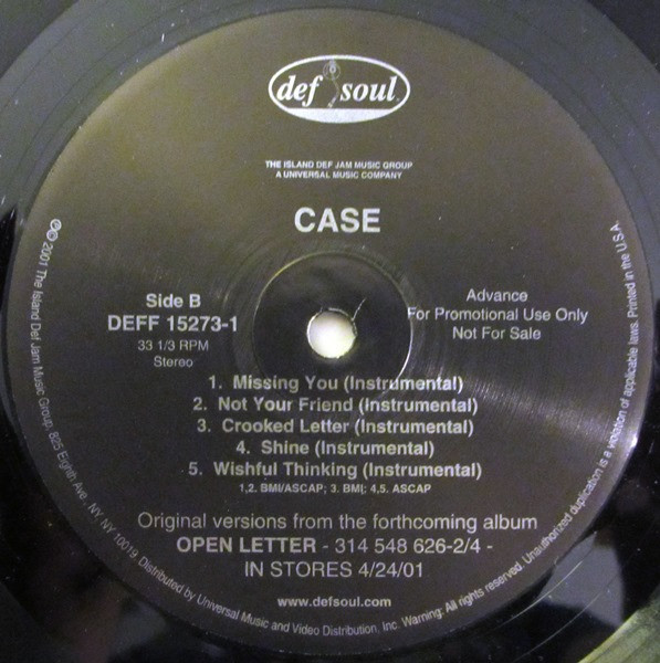 Case - Open Letter | Def Soul (DEFF 15273-1) - 3 Case - Open Letter | Def Soul (DEFF 15273-1) - 3