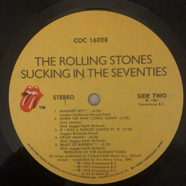 The Rolling Stones - Sucking In The Seventies | Rolling Stones Records (COC 16028) - 4 The Rolling Stones - Sucking In The Seventies | Rolling Stones Records (COC 16028) - 4
