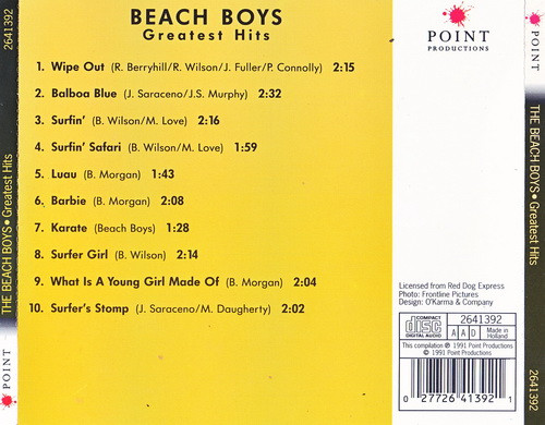 The Beach Boys - Greatest Hits | Point Productions (2641392) - 2