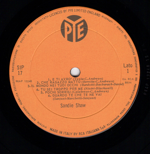 Sandie Shaw - Sandie Shaw | Pye Records (SIP 17) - 3