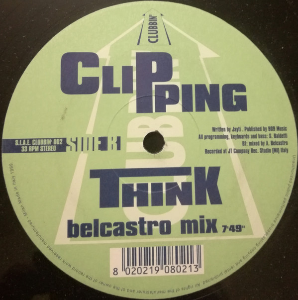 Clip Ping - Think | Clubbin' Records (CLUBBIN 002) - 3