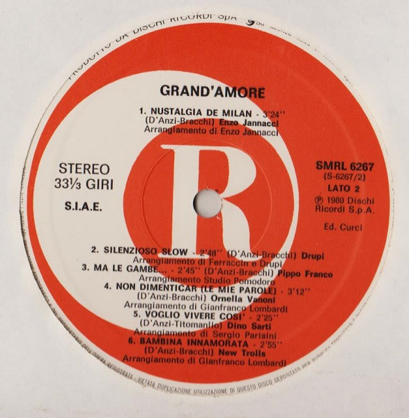 Various - Grand'Amore | Ricordi (SMRL 6267) - 4 Various - Grand'Amore | Ricordi (SMRL 6267) - 4