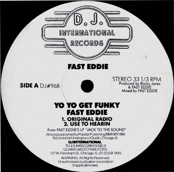 "Fast" Eddie Smith - Yo Yo Get Funky | D.J. International Records (DJ#968) - main