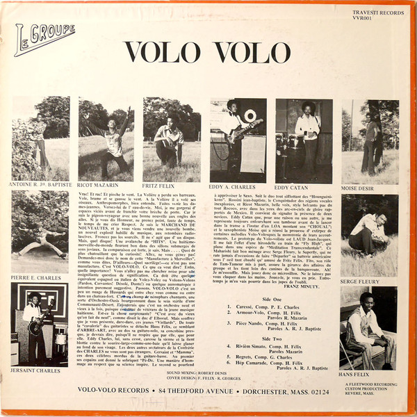 Volo-Volo De Boston-Mass. - Caressé | Travesti Records (VVR 001) - 2 Volo-Volo De Boston-Mass. - Caressé | Travesti Records (VVR 001) - 2