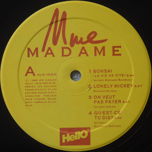 Madame - Mme | Hello (HLO-1000) - 3