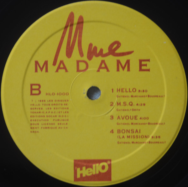 Madame - Mme | Hello (HLO-1000) - 4