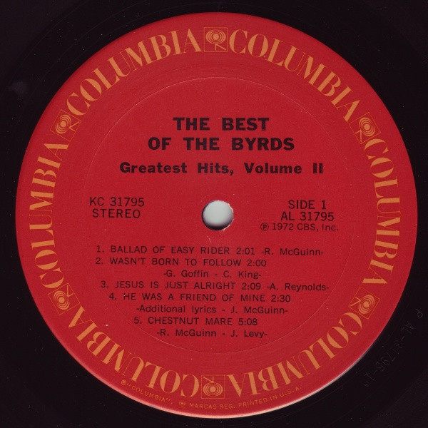The Best Of The Byrds   Greatest Hits, Volume II 