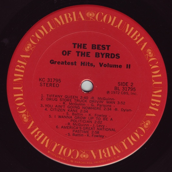 The Best Of The Byrds   Greatest Hits, Volume II 